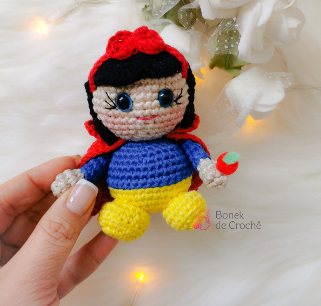 Branca de Neve&nbsp;Amigurumi