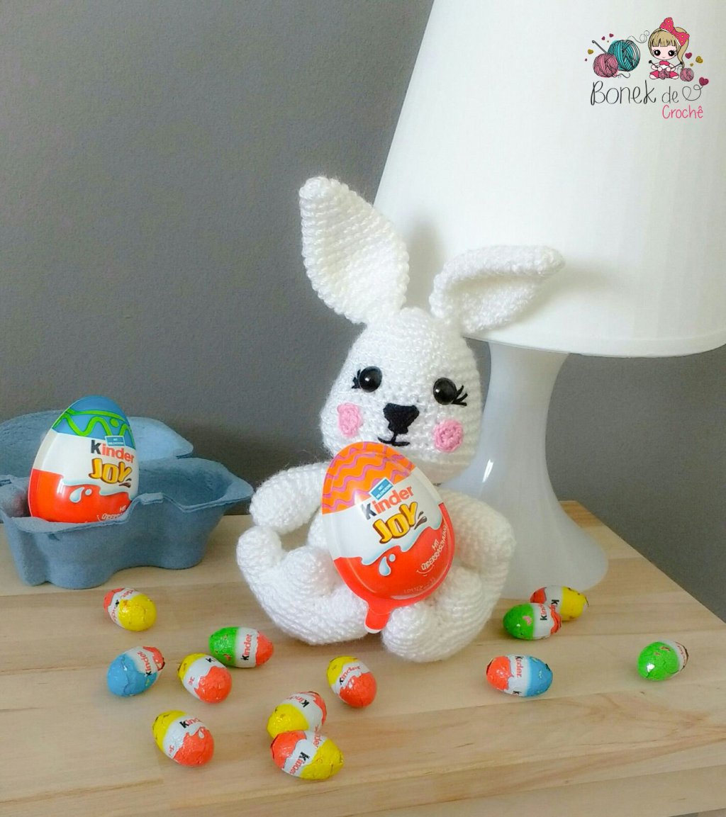 Coelhinhos feitos para o desafio de Páscoa!&nbsp;^.^