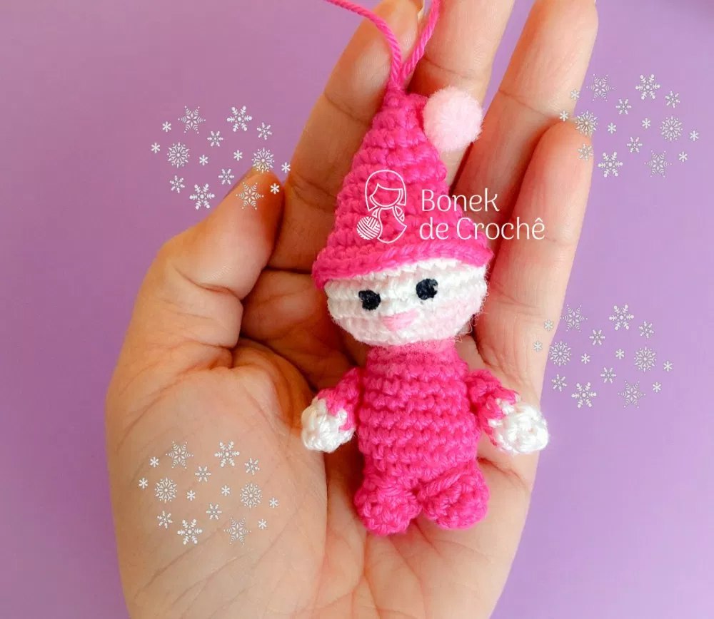 Duende amigurumi #BonekdeCrochê