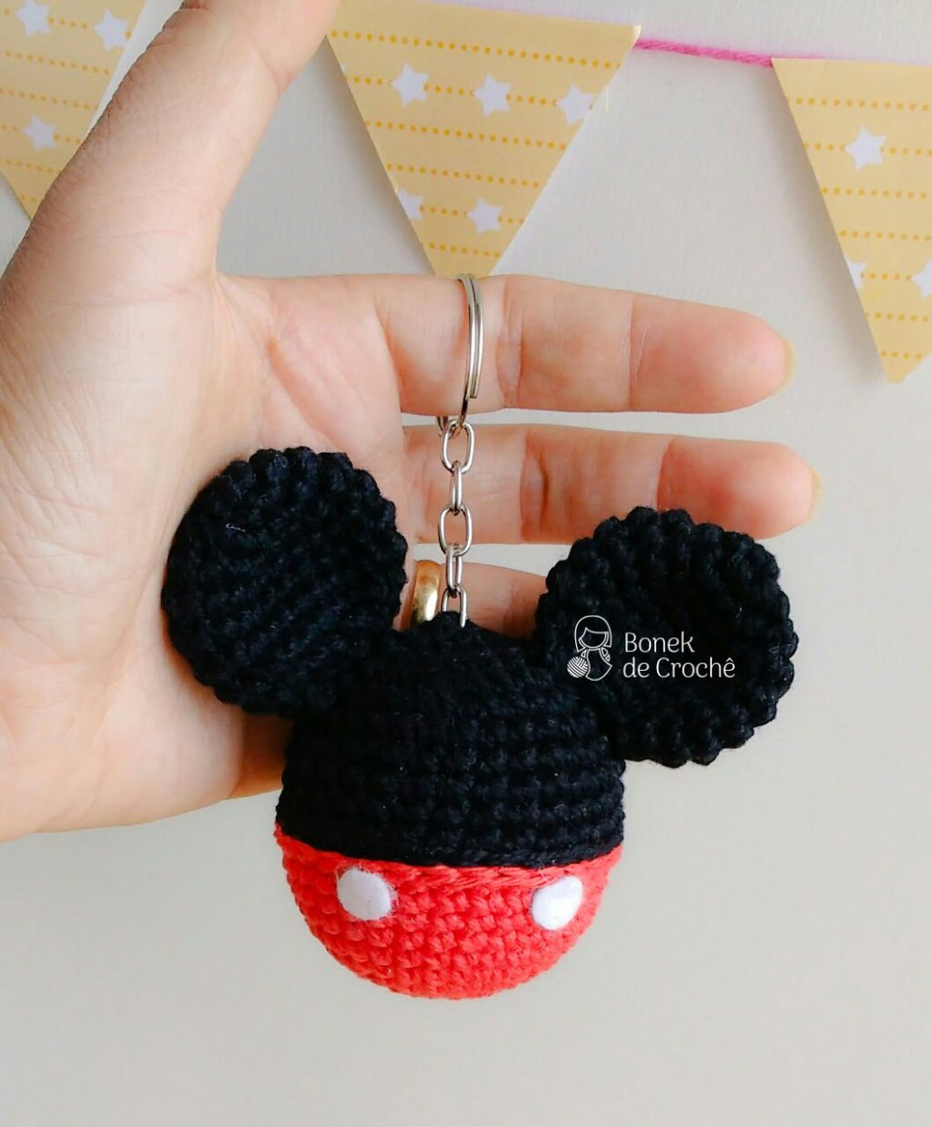 Mickey Keychain Amigurumi English&nbsp;Pattern