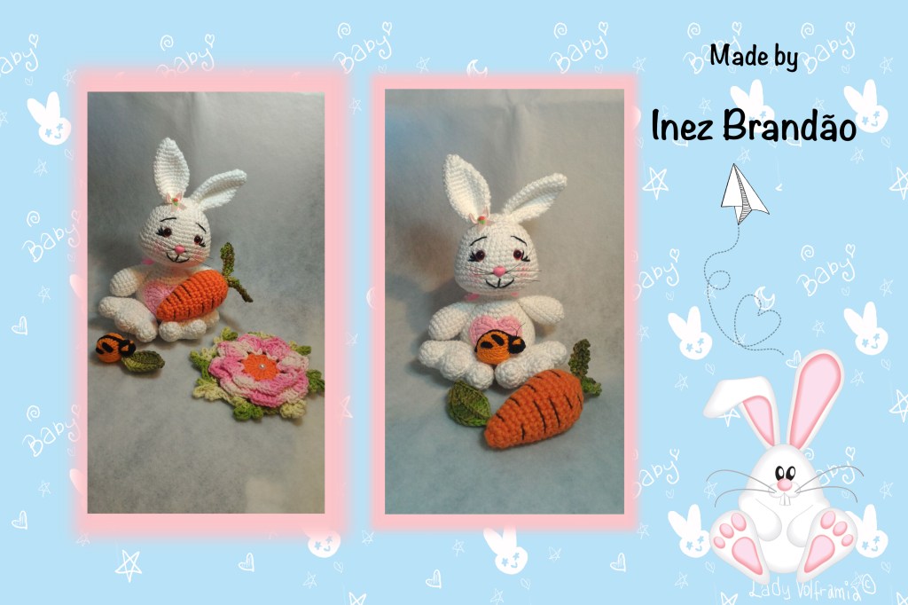 Coelhinho do desafio de Páscoa ^.^ Inez&nbsp;Brandão