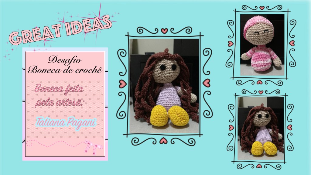 Boneca de Crochê by Tatiana Pagani&nbsp;ღღღ