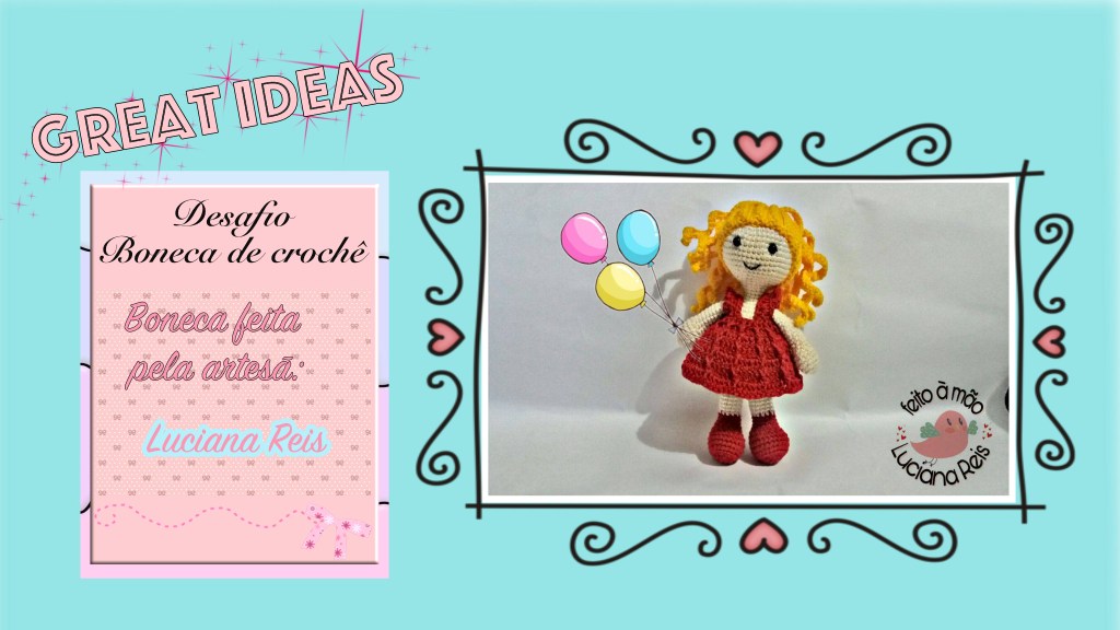 Boneca de Crochê by Luciana Reis&nbsp;ღღღ