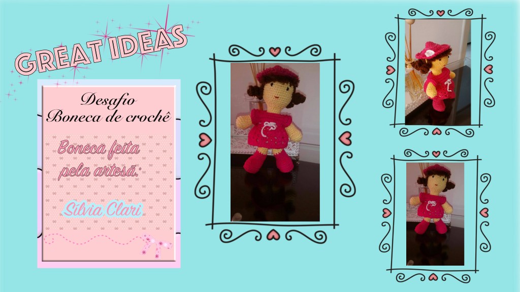 Boneca de Crochê by Sílvia Clari&nbsp;ღღღ