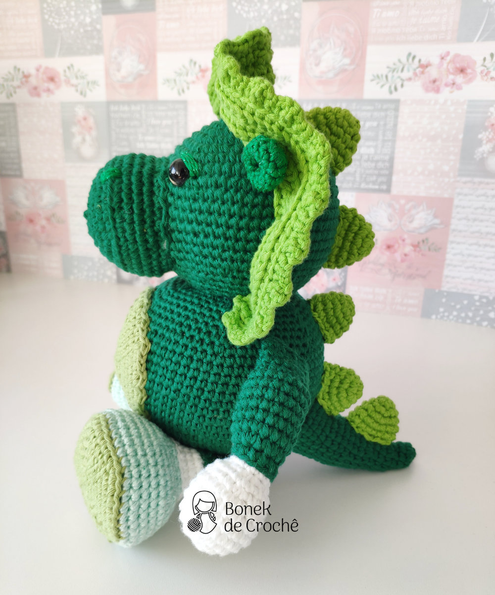 Dinossauro amigurumi – Bonek de&nbsp;Croche