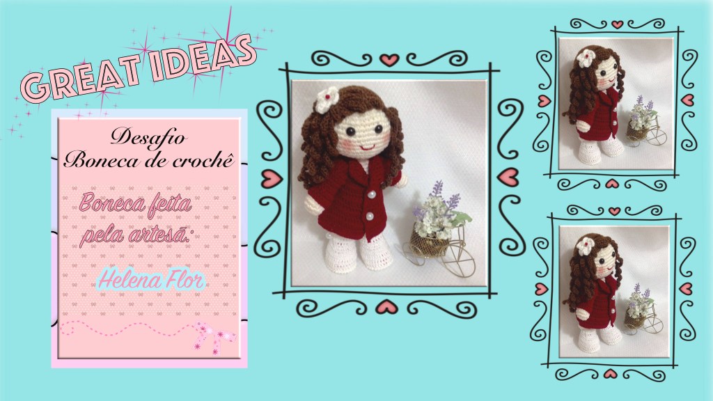 Boneca de Crochê by Helena Flor&nbsp;ღღღ