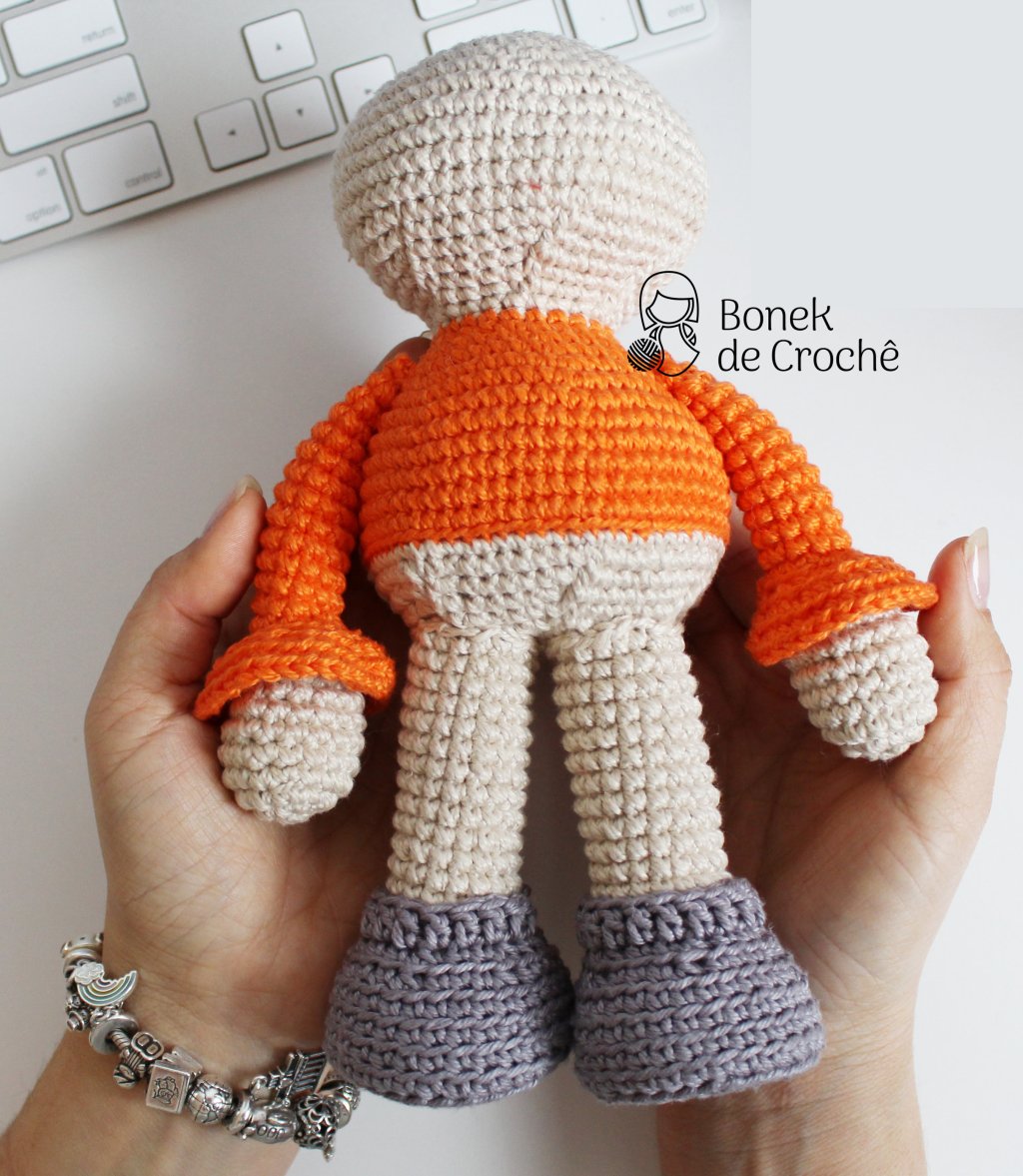 Boneca de Crochê – Corpinho Passo a&nbsp;Passo