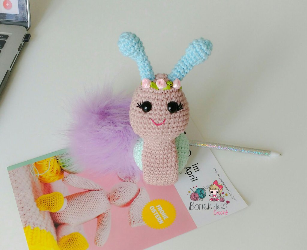 Caracol amigurumi passo a passo&nbsp;grátis