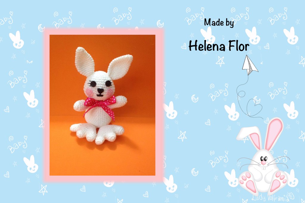 Coelhinho do desafio de Páscoa ^.^ Helena&nbsp;Flor