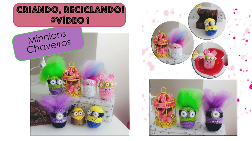 Chaveiro Minions em&nbsp;crochê!