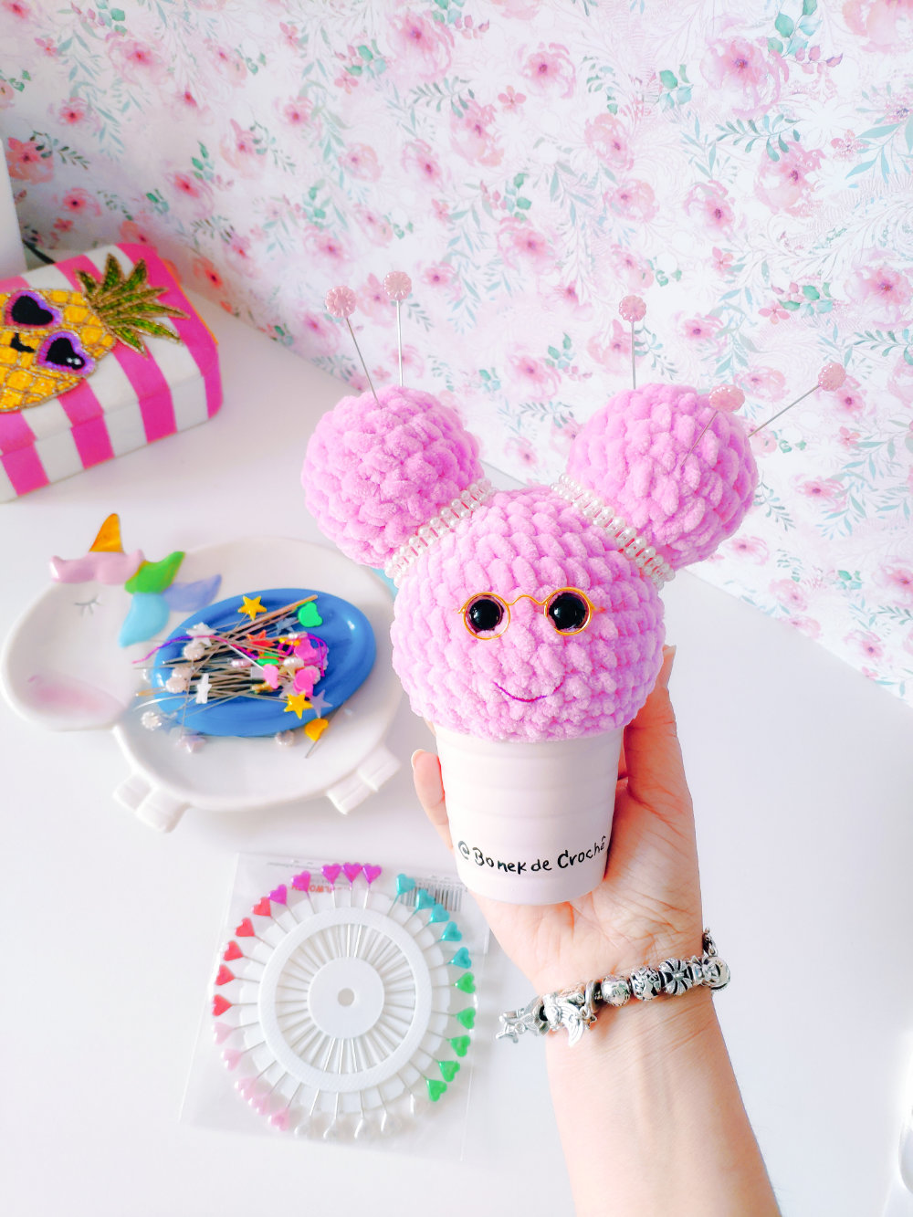 Porta Alfinetes – Algodão&nbsp;doce