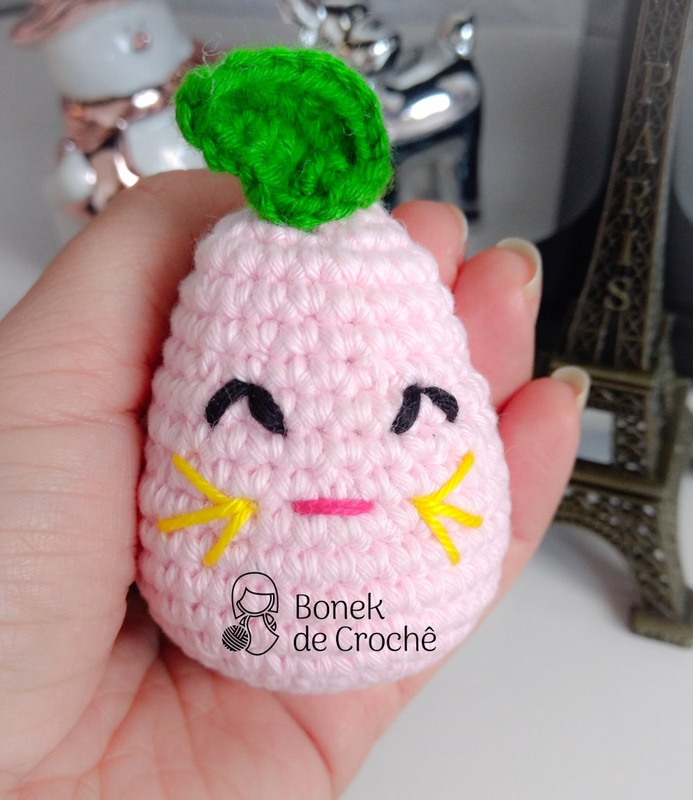 Goiaba amigurumi passo a&nbsp;passo!