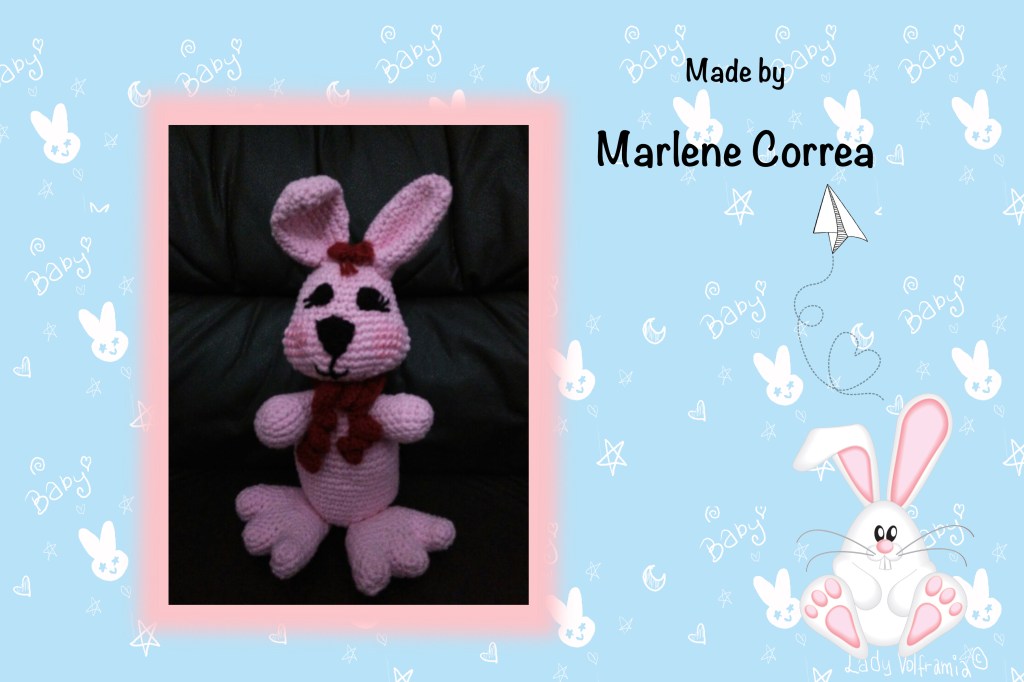Coelhinho do desafio de Páscoa ^.^ Marlene&nbsp;Correa