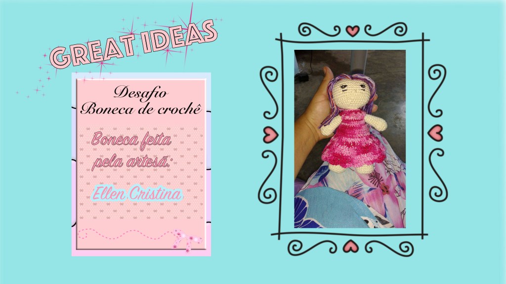 Boneca de Crochê by Ellen Cristina&nbsp;ღღღ