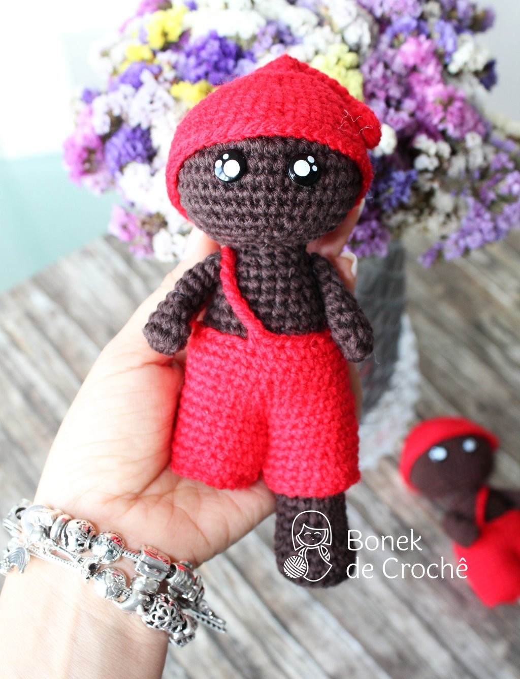 Saci Pererê amigurumi
