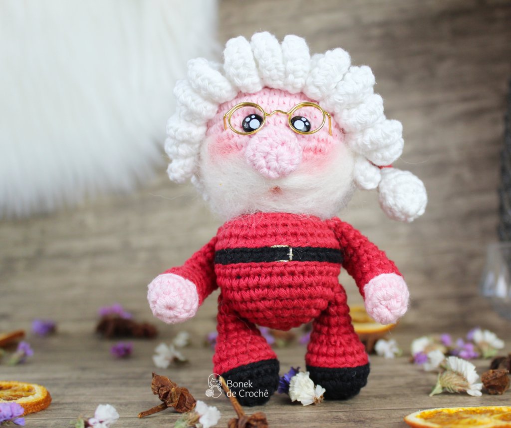 Vídeo aula Papai Noel&nbsp;Amigurumi