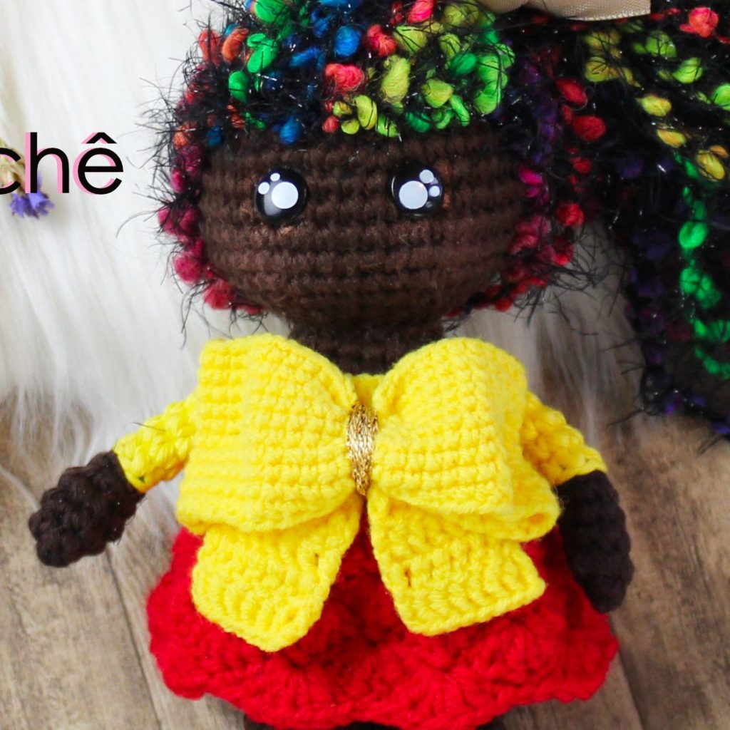 Laço de Crochê – Laço para bonecas e Orixás